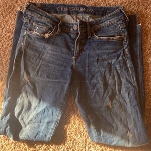 citizen of humanity, denim, distressed jeans